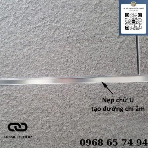 Chỉ nhôm U âm 2cm, LEA208